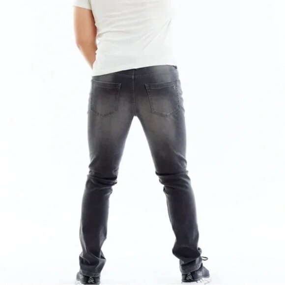 The Perfect Jean NYC Slim Fit Jeans 36 x 32 Stretch Cotton Miner Gray - Picture 2 of 11